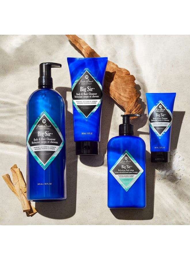 Jack Black Jack Black Big Sir Hair & Body Cleanser, 33 Fl Oz - Marine Accord & Amber - Men’s Body Wash, Shampoo Wash, Dual-Purpose Men’s Cleanser, Wash Away Dirt & Sweat - Image 5