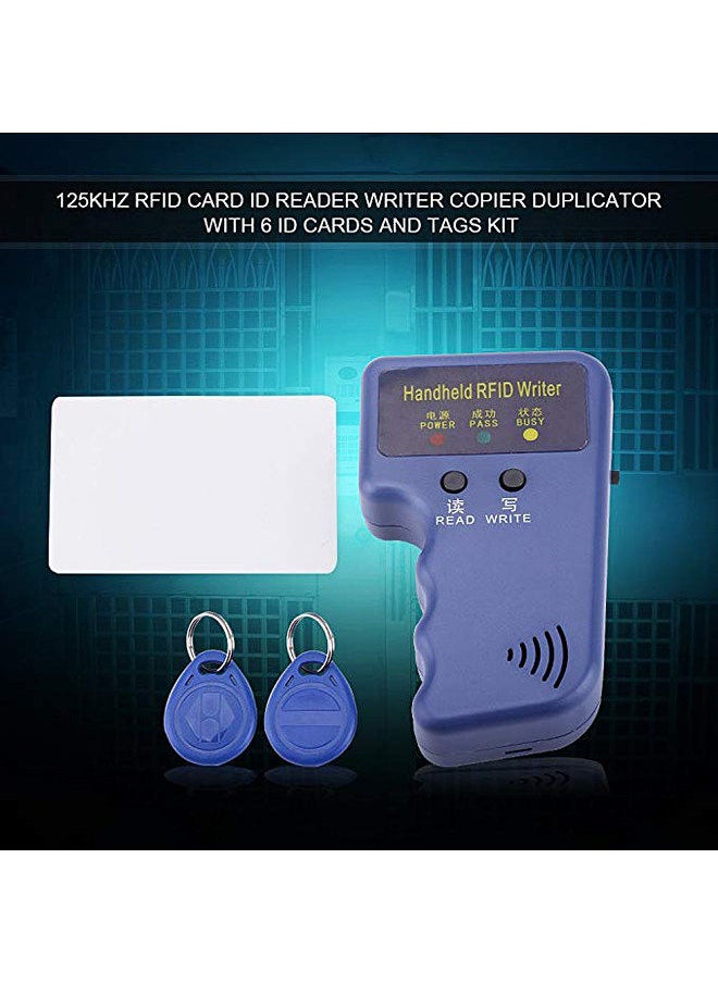 Handheld 125KHz ID Card Copier Writer Duplicator Programmer Reader Code Writable EM4305 ID Keyfobs Tags Card Key Cards