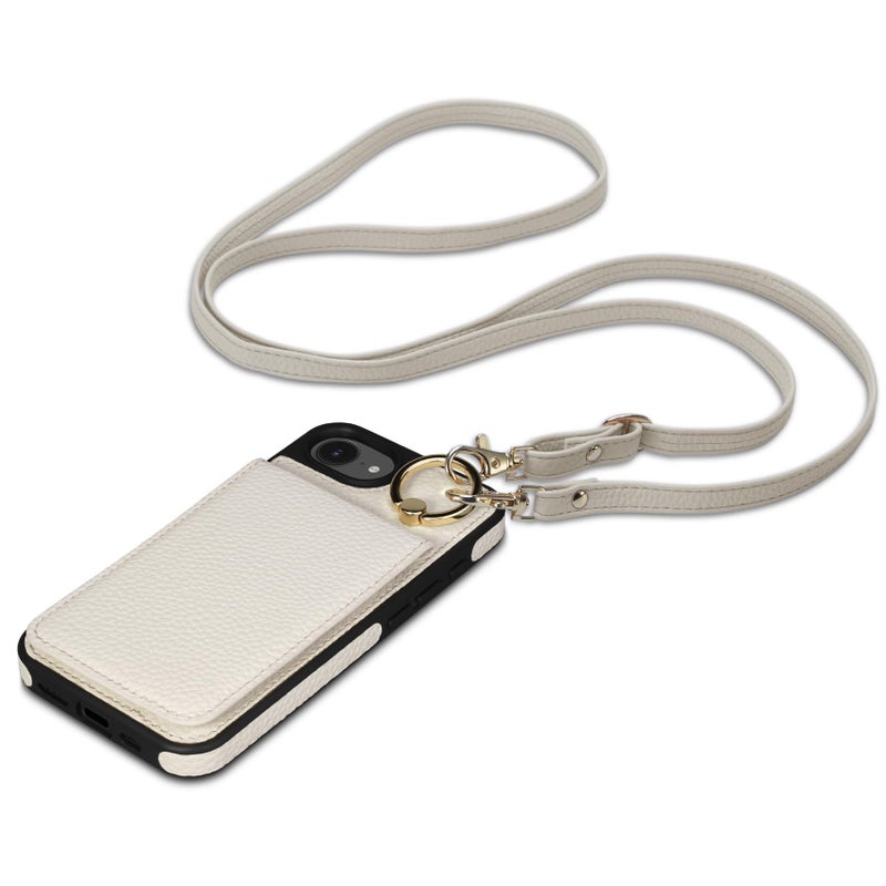 Keallce Case for iPhone 17e 2026 61 Detachable Crossbody Case Wallet with RFID Blocking Card Holder 360Ring Stand Folio Leather Phone Cover Shoulder Lanyard Strap Lady for iPhone 16e White - Image 2