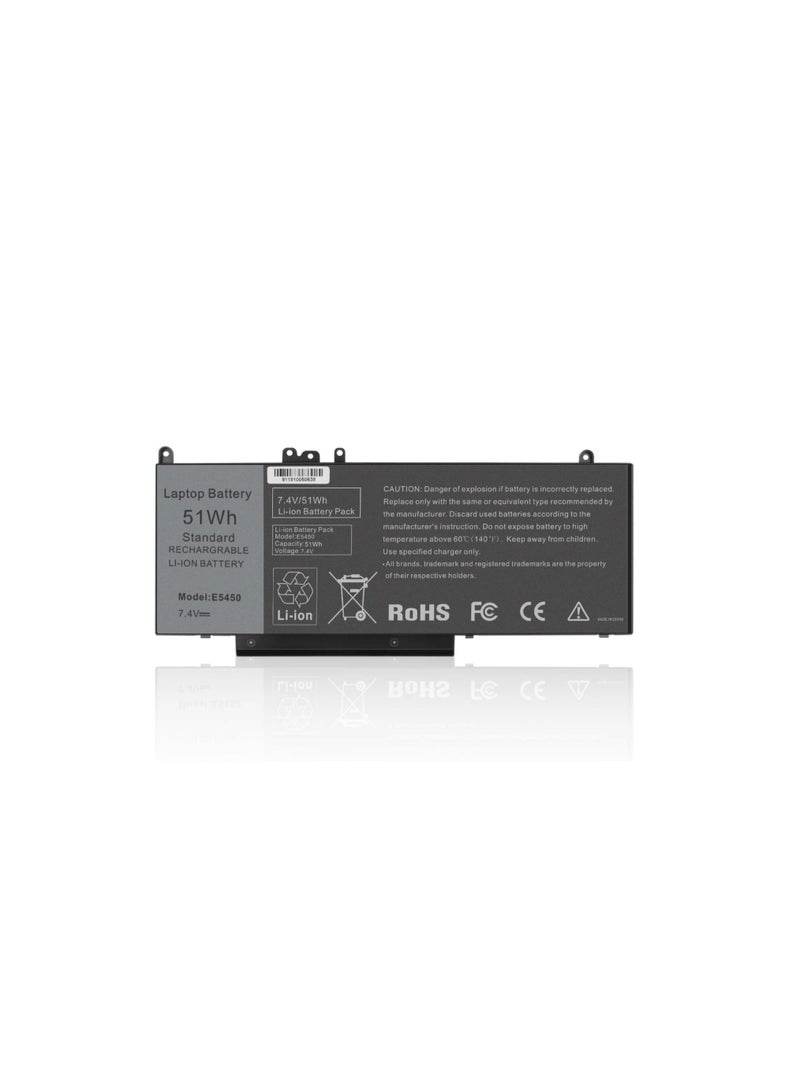 Terabyte E5250 Battery Compatible with Dell Latitude E5250 E5450 E5550 WYJC2 0WYJC2 CN-0WYJC2 Series - Image 1