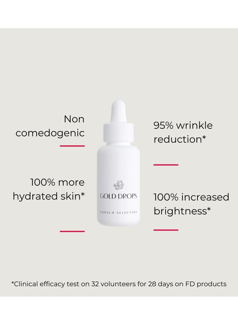 FARMA DORSCH FARMA DORSCH Gold Drops Non comedogenic Dry-touch Repairing Face Oil - Repairs, Brightens & Protects Skin | Improves Skin Hydration & Reduces Fine Lines & Wrinkles - Quick Absorption - 30ml - Image 3