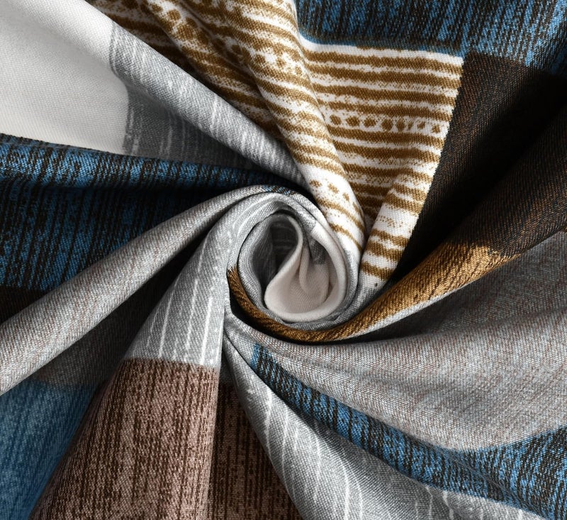 REALDREAM Flat Bedsheet King Size Bed Glace Cotton Super King Size Printed Flat Double Bedsheet with 2 Pillow Covers Super King Size Bedsheets 108 x 108 Inches CirclsMulti - Image 3