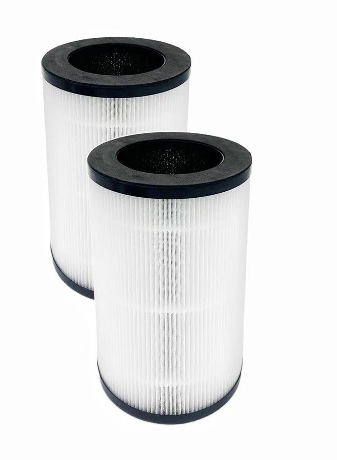 Slirceods C10 C8 Replacement Filter Compatible with Mooka C10,Hisense KJ120 For Azeus C8 for Roto Air Purifier APF-C9,H13 4-Stage Filtration High-efficiency Activated carbon Filter(2-Pack) - Image 2