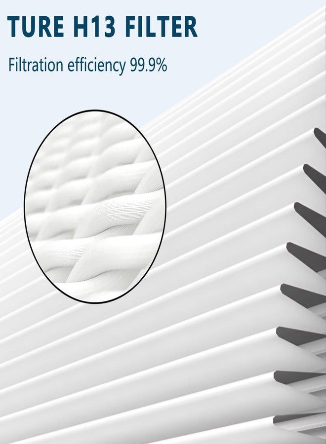 Slirceods C10 C8 Replacement Filter Compatible with Mooka C10,Hisense KJ120 For Azeus C8 for Roto Air Purifier APF-C9,H13 4-Stage Filtration High-efficiency Activated carbon Filter(2-Pack) - Image 5