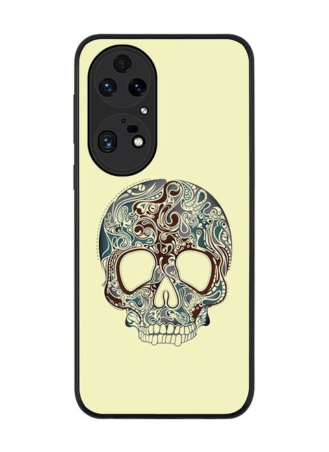Rugged Black edge case for Huawei P50 Pro Slim fit Soft Case Flexible Rubber Edges Anti Drop TPU Gel Thin Cover - Skully Tattoo