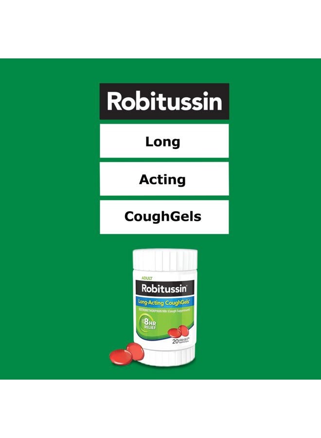 Robitussin 8 Hour Liqui-gels Cough, Adult Formula - 20 count Liqui-Gels - Image 5