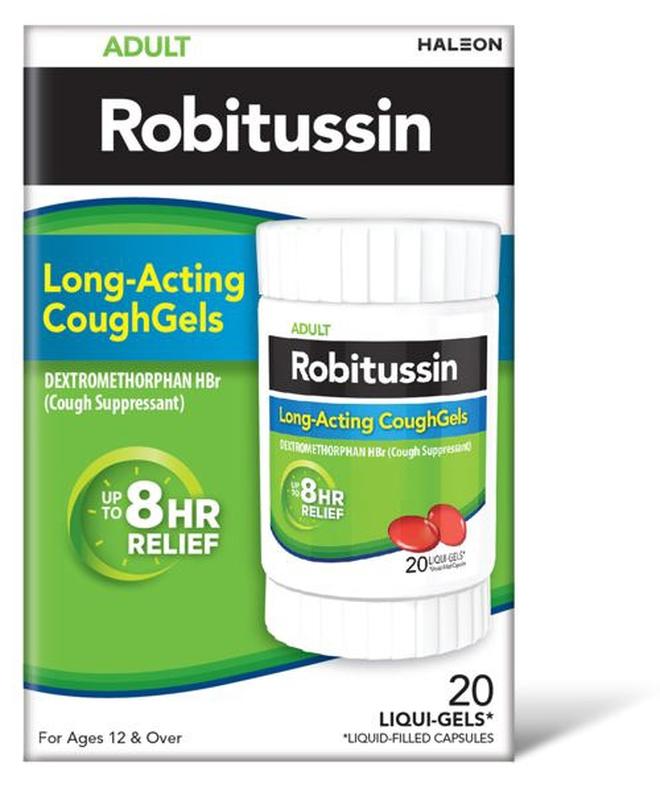 Robitussin 8 Hour Liqui-gels Cough, Adult Formula - 20 count Liqui-Gels - Image 1