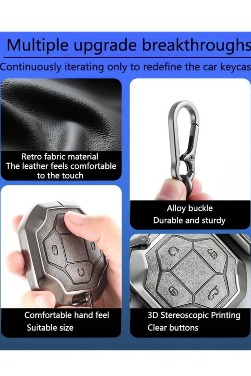 Generic Jetour Traveler T2 Metal Key Cover, Alloy, SUV, Keyshell003, Black - Image 4