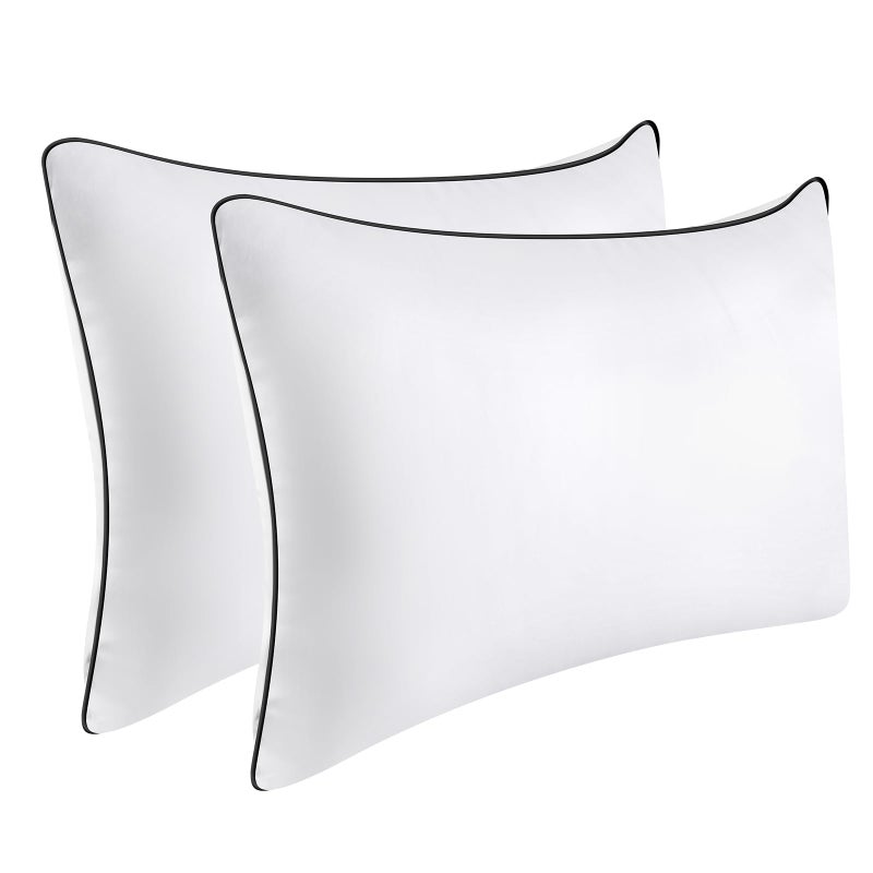 Opposy Bed Pillows for Sleeping 2Pack Medium Firm King Size Set of 2 Cooling Pillows Hotel Quality with Premium Soft Down Alternative Fill for Back Stomach or Side SleepersPack of 2