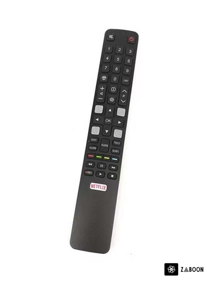 Zaboon Remote Control For Tcl 4K Screen Black