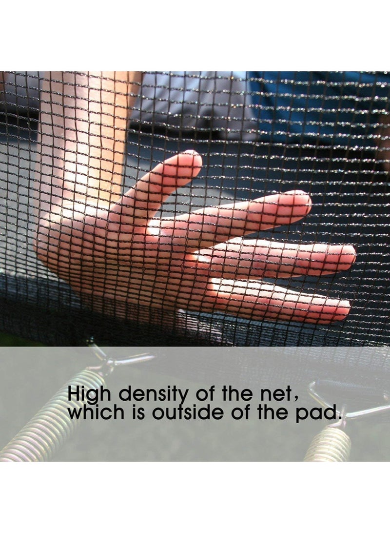 EzzySo ترامبولين بطول 10 أقدام مع شبكة أمان، ترامبولين خارجي مع حلقة كرة سلة، حصيرة قفز قوية وغطاء زنبركي للأطفال والبالغين، حقيبة تخزين وسلم - Image 5