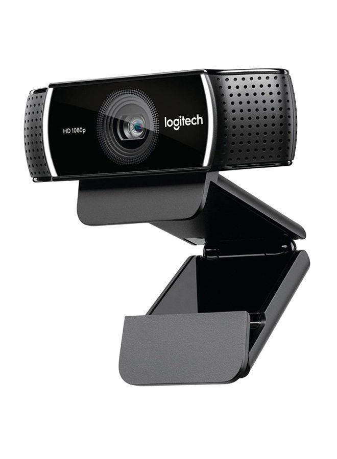 لوجيتيك كاميرا ويب C922 Pro Stream، HD 1080p/30fps أو HD 720p/60fps بث فائق السرعة، صوت ستيريو، تصحيح الضوء عالي الدقة، تركيز تلقائي، لليوتيوب، Twitch، XSplit، الكمبيوتر الشخصي/Mac/الكمبيوتر المحمول/Macbook/الكمبيوتر اللوحي أسود أسود - Image 4