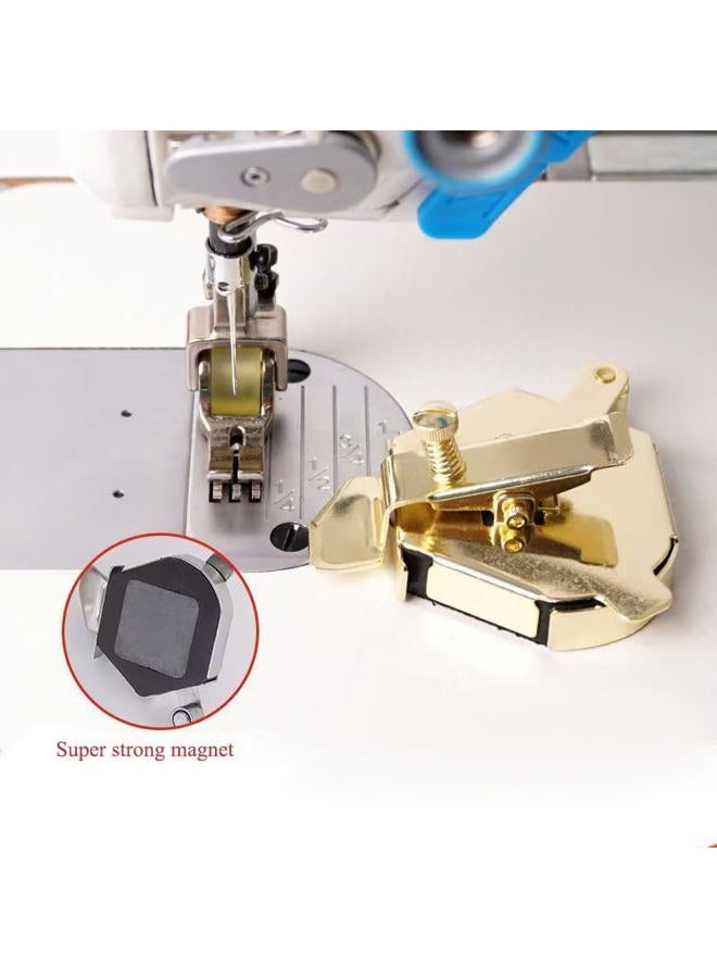 Bequilter Upgraded Multifunctional Magnetic Seam Guide for Sewing Machines, Adjustable Sewing Guide for Precise Stitching, Universal Sewing Supplies and Accessories (Silver) - Image 4