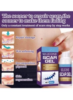 HBESTY Silicone Scar Gel, Scar Cream, Scar Gel, Acne Scar Treatment, Deep Acne Scar Removal, Burns Keloids Hypertrophic, Scar Removal Cream, Repair Damaged Skin, Removing Acne Marks, Scar Repair Cream  - Image 3