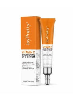 JoyPretty Vitamin C Brightening Eye Serum Lighten Anti Aging Eye Serum Reduces Wrinkles Fine Lines & Dark Circles Brightening Serum For Women 20ml  - Image 1