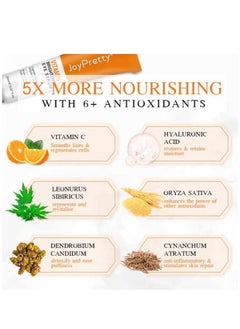 JoyPretty Vitamin C Brightening Eye Serum Lighten Anti Aging Eye Serum Reduces Wrinkles Fine Lines & Dark Circles Brightening Serum For Women 20ml  - Image 5