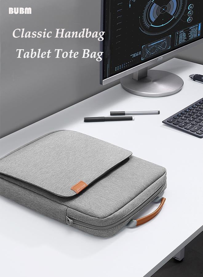 Bubm Ultra-Thin 11 Inch Tablet Messenger Bag - Lightweight Scratch-Resistant Ipad Case Wear-Resistant Thin Portable Single Shoulder Messenger Bag (With Shoulder Strap) Tablet Bag Gray - Image 3