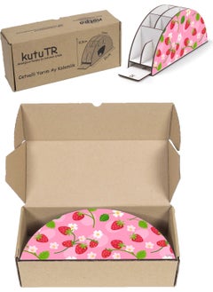 KutuTR Wooden Vip Flower Series Desktop Pen Holder Organizer with Rainbow Ruler Mounted Boxed  - Image 5