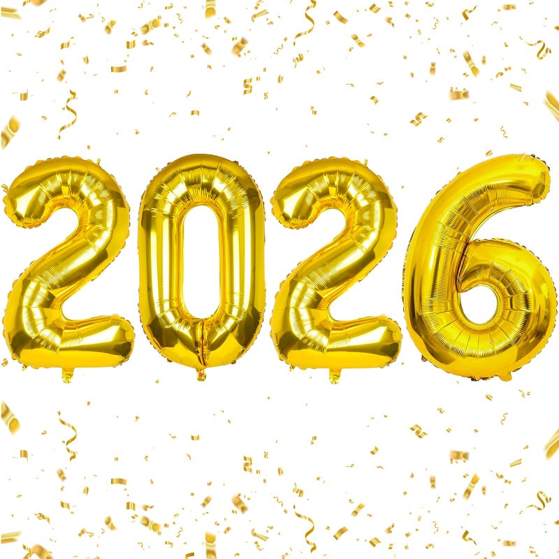 Yixiang 40 Inch Gold Foil Number Balloons for New Year Eve Festival Party Supplies Graduation Decorations - Image 3