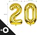 Yixiang 40 Inch Gold Foil Number Balloons for New Year Eve Festival Party Supplies Graduation Decorations - Image 2