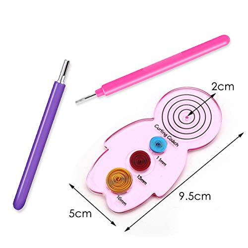 Pimoys 12 Pack Paper Quilling Tools Slotted Kit, Different Sizes Rolling Curling Quilling Needle Pen Paper Cardmaking Project Tools Set for Paper Flowers - Image 5