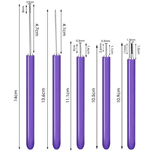 Pimoys 12 Pack Paper Quilling Tools Slotted Kit, Different Sizes Rolling Curling Quilling Needle Pen Paper Cardmaking Project Tools Set for Paper Flowers - Image 4