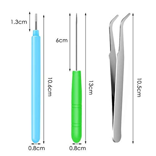 Pimoys 12 Pack Paper Quilling Tools Slotted Kit, Different Sizes Rolling Curling Quilling Needle Pen Paper Cardmaking Project Tools Set for Paper Flowers - Image 3