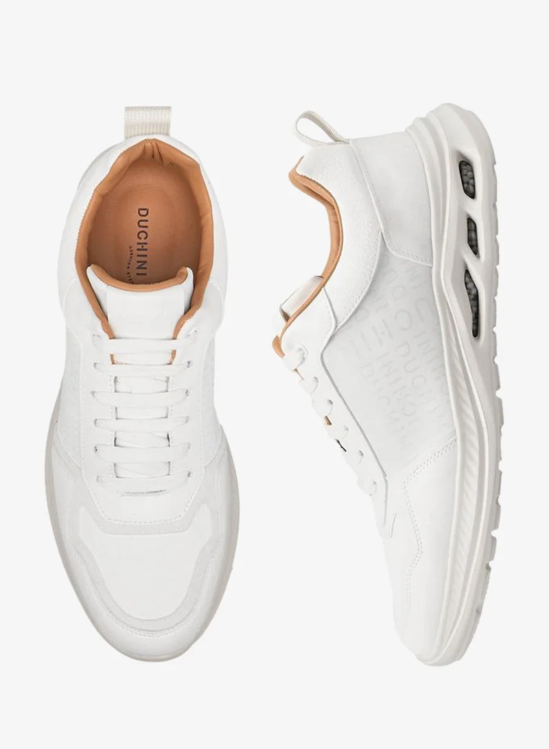 دوتشيني Men Monogram Print Lace-Up Sneakers