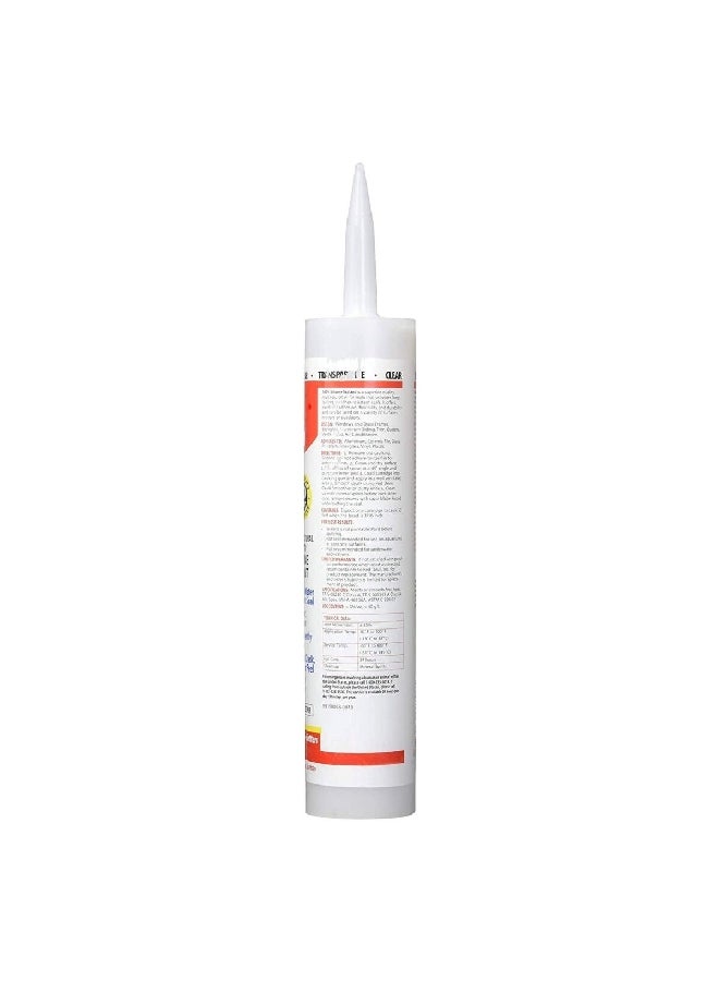 Red Devil Architectural Grade RTV Silicone Sealant Clear 290 ml 0826 - Image 2