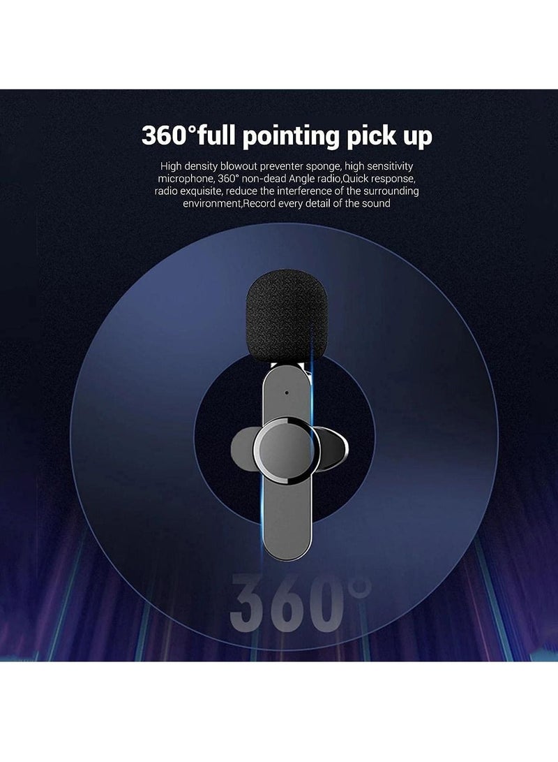 Wireless Lavalier Microphone for Type-C, Plug & Play Lapel Clip-on Mini Mic for gaming Video Recording - Noise Reduction Bluetooth - Image 5