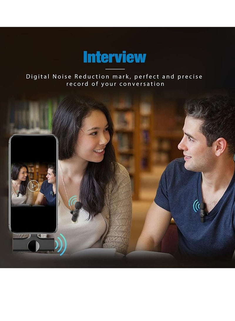 Wireless Lavalier Microphone for Type-C, Plug & Play Lapel Clip-on Mini Mic for gaming Video Recording - Noise Reduction Bluetooth - Image 4