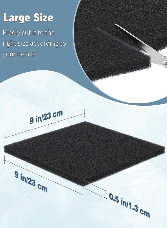 باوفلي عبوة من قطعتين من وسادات ترشيح إسفنجية بيولوجية لأحواض السمك من باوفلاي، إسفنج ترشيح 40 PPI، إسفنج قابل للقص حسب المقاس لمرشحات أحواض الأسماك والبرك والزراعة المائية، 9 بوصات × 9 بوصات × 0.5 بوصة - Image 2