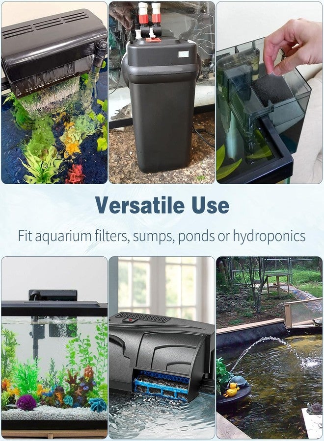 باوفلي عبوة من قطعتين من وسادات ترشيح إسفنجية بيولوجية لأحواض السمك من باوفلاي، إسفنج ترشيح 40 PPI، إسفنج قابل للقص حسب المقاس لمرشحات أحواض الأسماك والبرك والزراعة المائية، 9 بوصات × 9 بوصات × 0.5 بوصة - Image 3