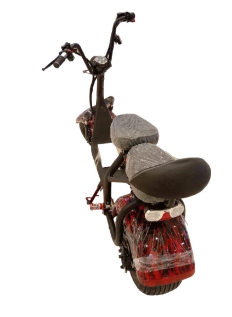 وينر سكاي سكوتر كهربائي سيتي كوكو بقدرة 1500 وات يطلق العنان لسرعات مذهلة تصل إلى 30 ميلاً في الساعة على الطرق الحضرية أحمر/أسود - Image 2