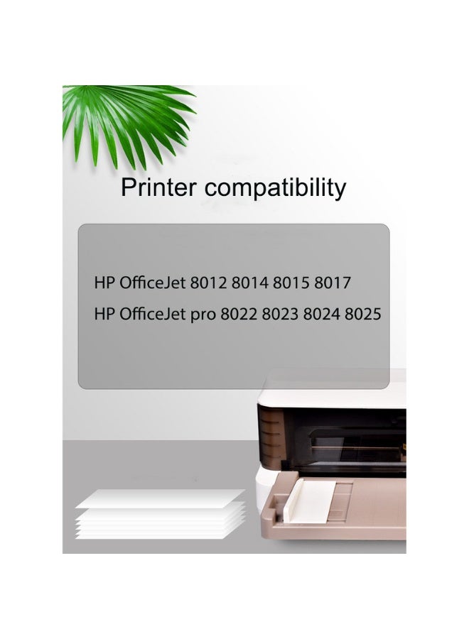 912XL بديل عام لخراطيش الحبر HP.  912XL 912 XL الأجهزة المتوافقة: HP OfficeJet 8012 8014 8015 8017؛ HP OfficeJet pro 8022 8023 8024 8025، 4 عبوات أسود/سماوي/أرجواني/أصفر - Image 2