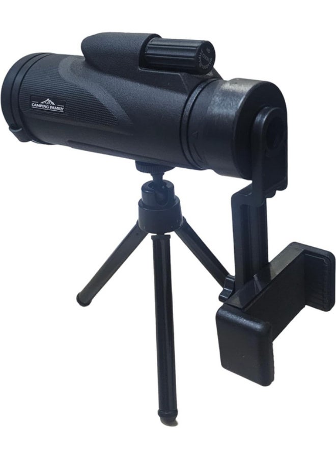 Generic 12X50 Monocular with Mount and Mobile Phone Holder for Photography 96m to 1000m Range - Image 1