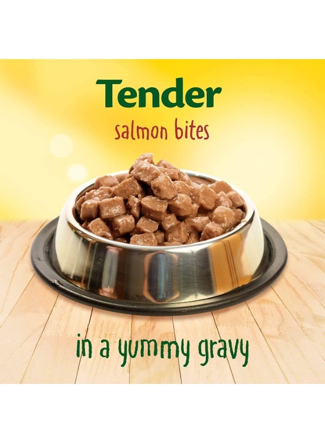 Friskies Salmon Chunks in Gravy Wet Cat Food, 85g - Image 3