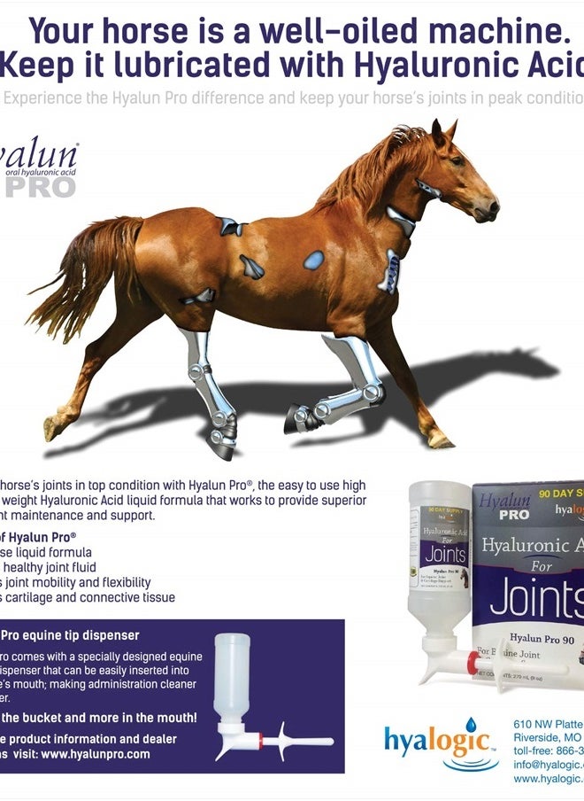 Hyalogic Hyaluronic Acid for Horses 30 Day Supply for Joint Health - Easy Oral Tip Dispenser - Liquid HA for Equine Joints & Cartilage Support Supplement - Hyalun Pro Equine Supplies - 3 oz / 90 ml  - Image 5