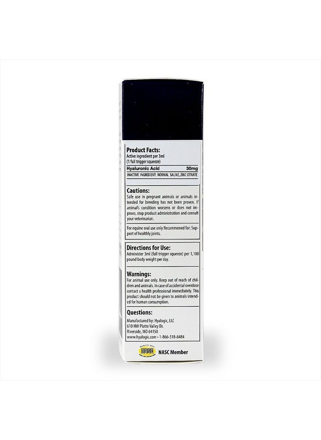 Hyalogic Hyaluronic Acid for Horses 30 Day Supply for Joint Health - Easy Oral Tip Dispenser - Liquid HA for Equine Joints & Cartilage Support Supplement - Hyalun Pro Equine Supplies - 3 oz / 90 ml  - Image 3