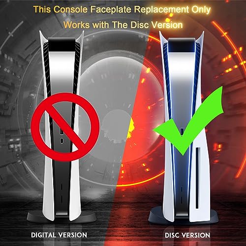 SIKEMAY PS5 Cover Plates for PlayStation 5 Console Disc Edition, PS5 Accessories Face Plates Side Shell with Cooling Fan Vents, Hard Shockproof Protective Custom Dust Skin Covers Case (Plating Gold) - Image 5