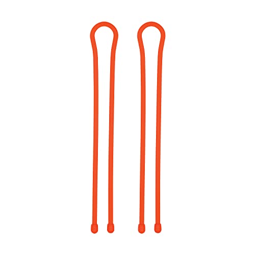 Nite Ize Gear Tie Reusable Rubber Twist Tie 24", 2-Pack, Bright Orange New Packaging - Image 2