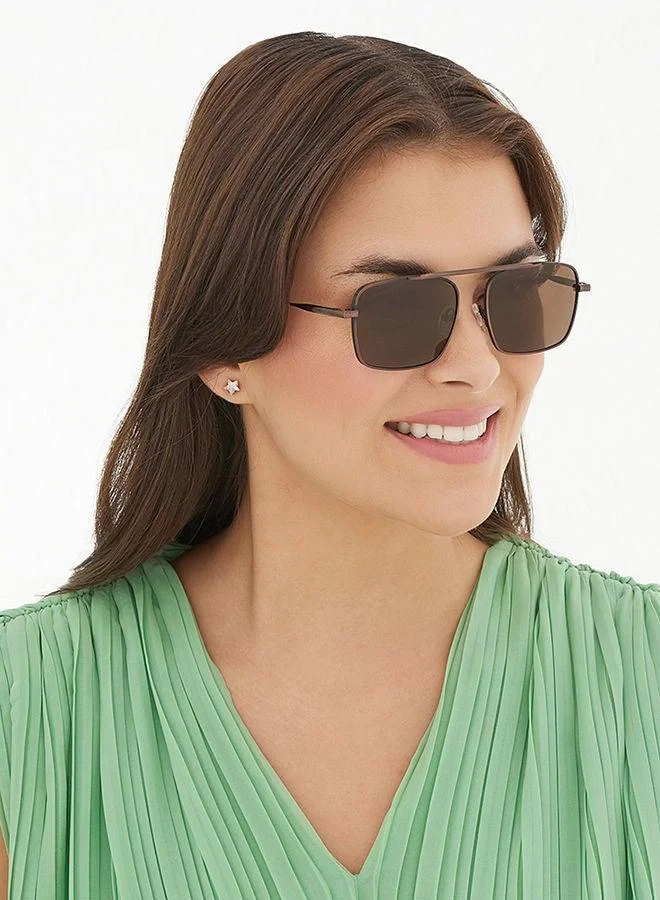 30Sundays 30Sundays HEIRLOOM,Unisex Sunglasses, Rectangle Sunglasses, UV Protection: UV400 (Brown,Brown)