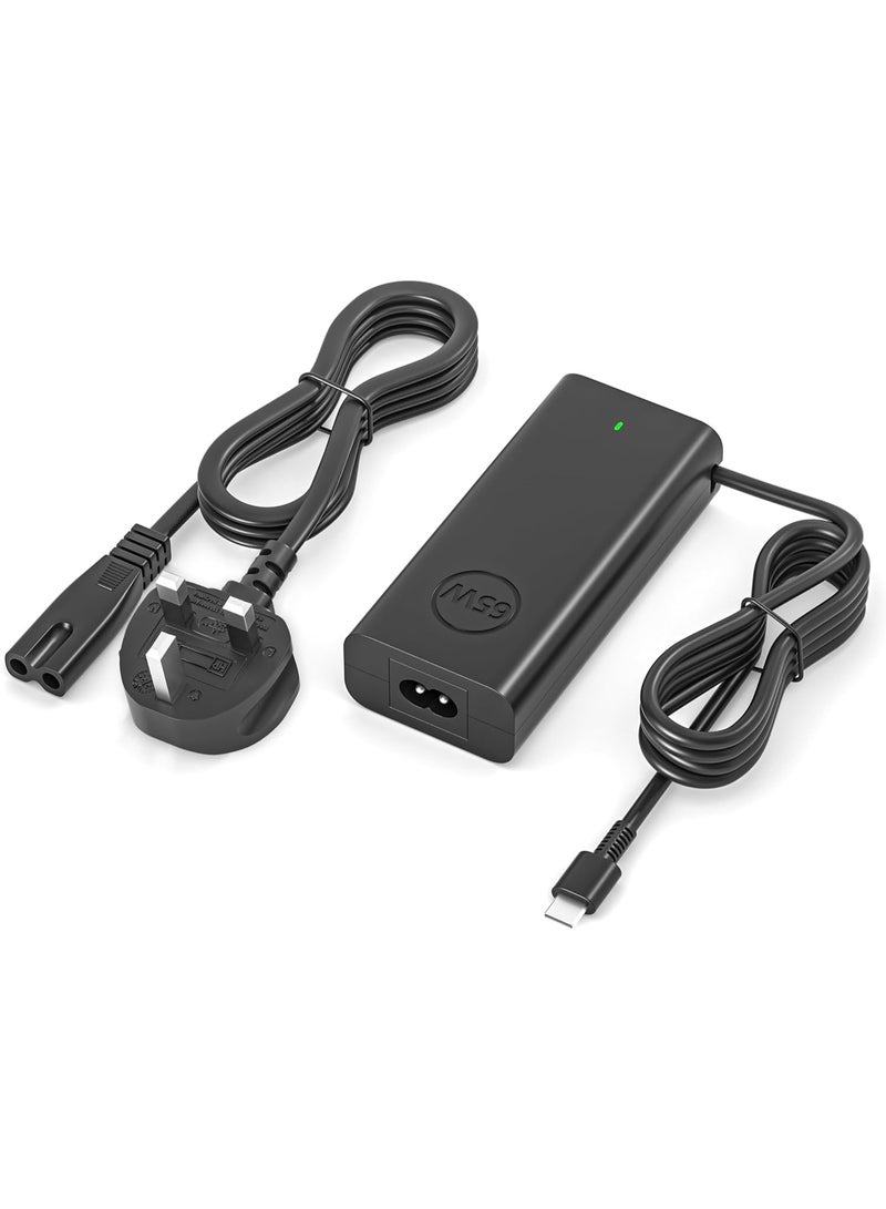 Zexen 65W USB C Charger Compatible with Dell Latitude Laptop Power Cord Fit for Latitude 3340 3440 3450 5540 5530 5520 5550 5440 5430 5420 5450 5340 7340 7440 2in1 XPS 13 9360 9370 Type C Laptop - Image 1