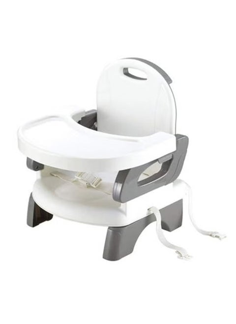 Lightweight Folding Booster Seat With Tray, Soft and Skin-friendly Fabric for Kids