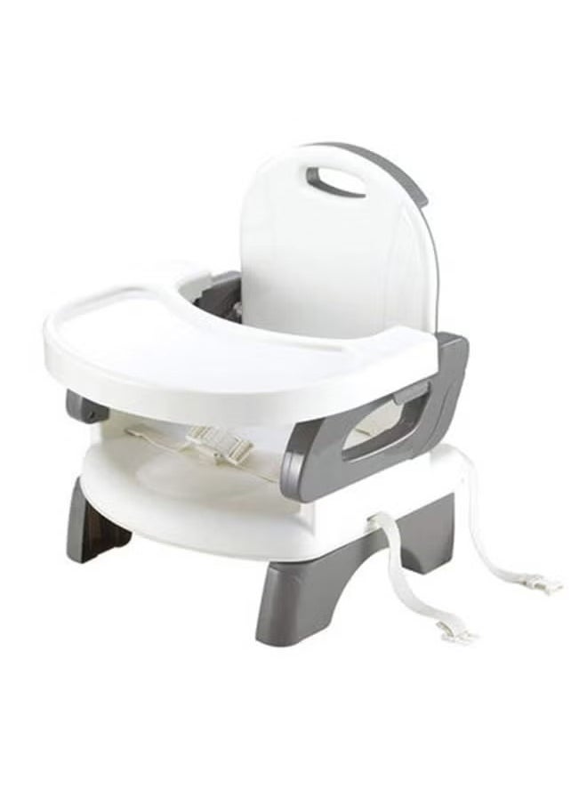 Lightweight Folding Booster Seat With Tray, Soft and Skin-friendly Fabric for Kids