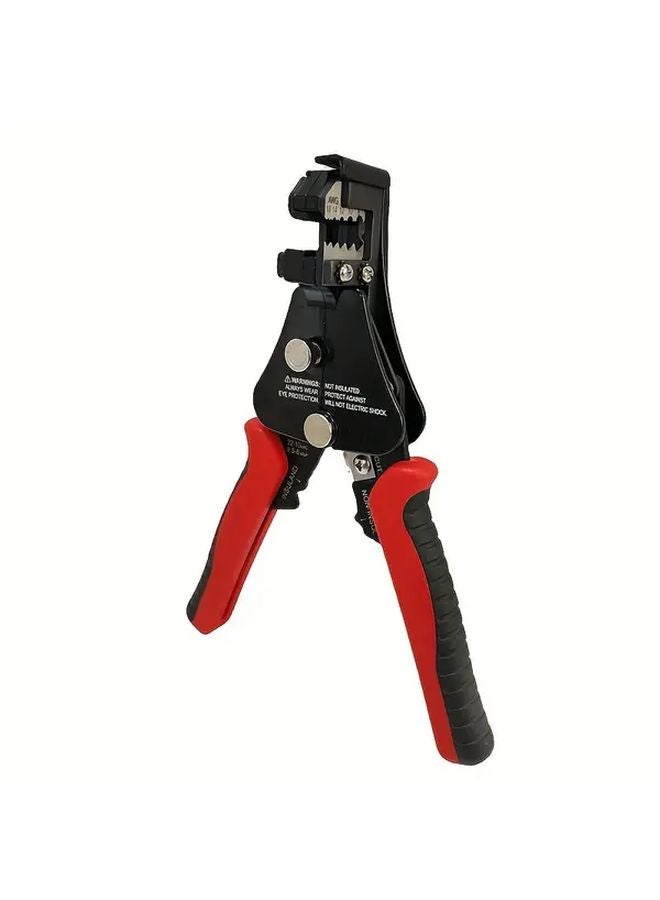 Automatic Wire Stripper 3 In 1 High Carbon Steel Dual Color Handle Crimping Cutting Tool - Image 1