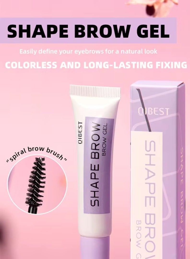 QiBest جل تشكيل الحواجب - جل تصفيف الحواجب طويل الأمد سريع الجفاف وتثبيت الحواجب - صابون تصفيف الحواجب - لاصق تشكيل الحواجب - كريم تشكيل الحواجب الطبيعية - رفع الحواجب - شمع تشكيل شفاف - Image 3