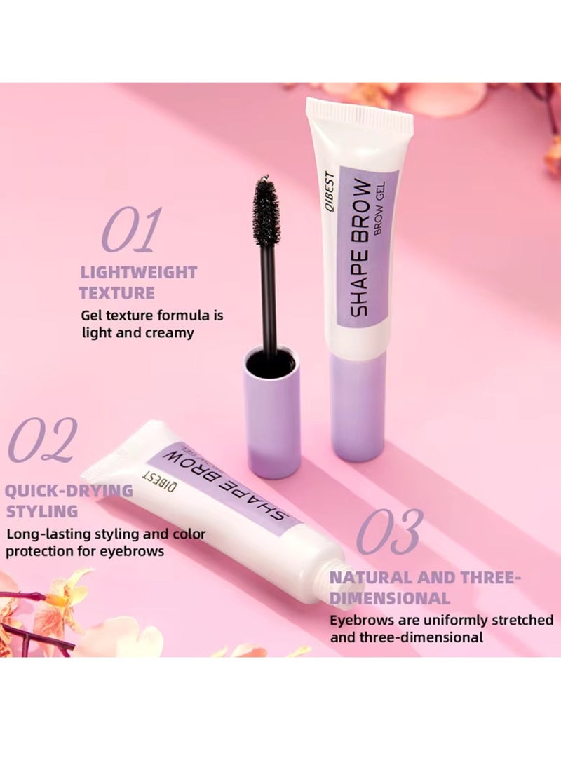 QiBest جل تشكيل الحواجب - جل تصفيف الحواجب طويل الأمد سريع الجفاف وتثبيت الحواجب - صابون تصفيف الحواجب - لاصق تشكيل الحواجب - كريم تشكيل الحواجب الطبيعية - رفع الحواجب - شمع تشكيل شفاف - Image 4