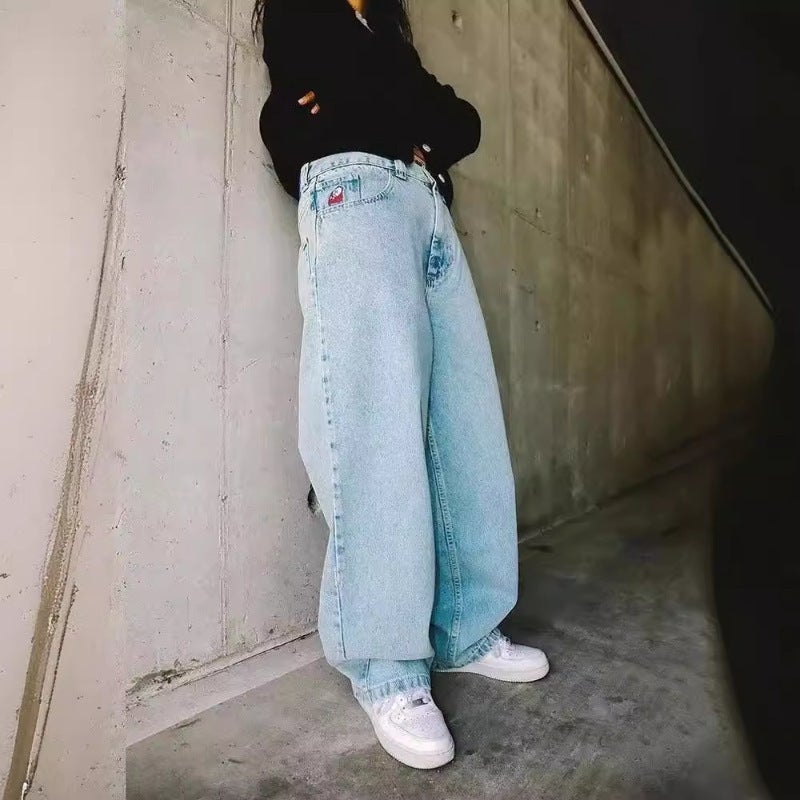 E-Commerce Big Boy Jeans New Harajuku Y2K Casual Hip Hop Hip Hop Loose Jeans Men Street - Image 2