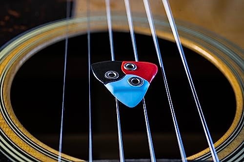 Black Mountain Asteroid Guitar Pick. The World's First Three-in-One, Multi-Material Pick For Acoustic Guitar, Electric Guitar, Bass, and More! Thin Gauge, Heavy Gauge Pick, All in One! - Image 3